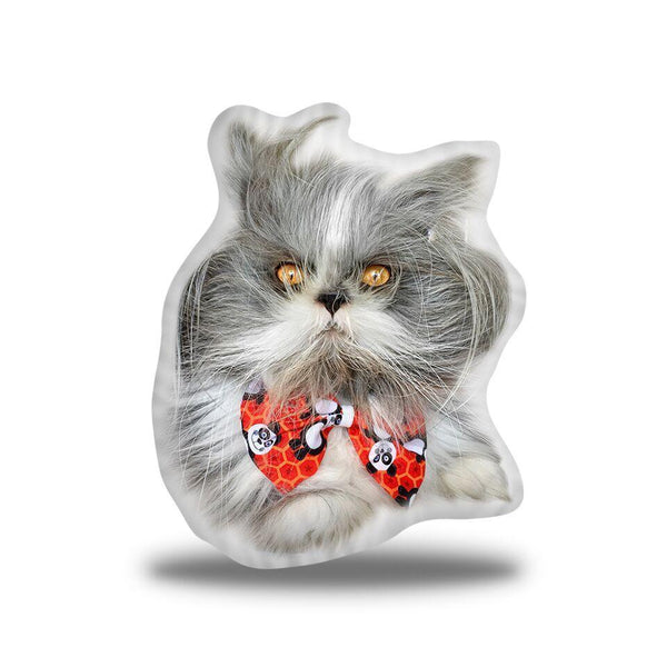 Atchoum Panda Bow Laying Throw Pillow