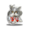 Atchoum Panda Bow Laying Throw Pillow
