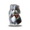 Atchoum Plaid Bow Sitting Throw Pillow