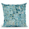 Global Blue Throw Pillow By Blakely Bering