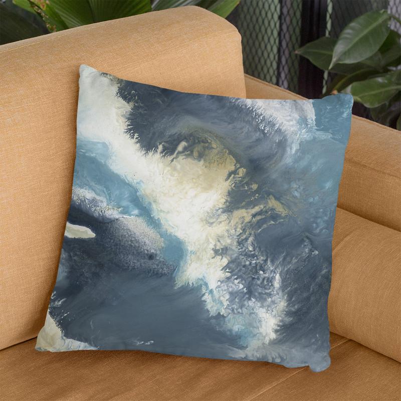 Blue Atol 2 Throw Pillow By Blakely Bering