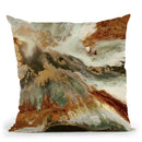 Fluid Copper Throw Pillow By Blakely Bering
