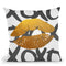 Xoxo Gold Lips Throw Pillow By Blakely Bering