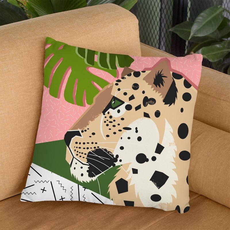 Memphis Big Cat Throw Pillow By Blakely Bering