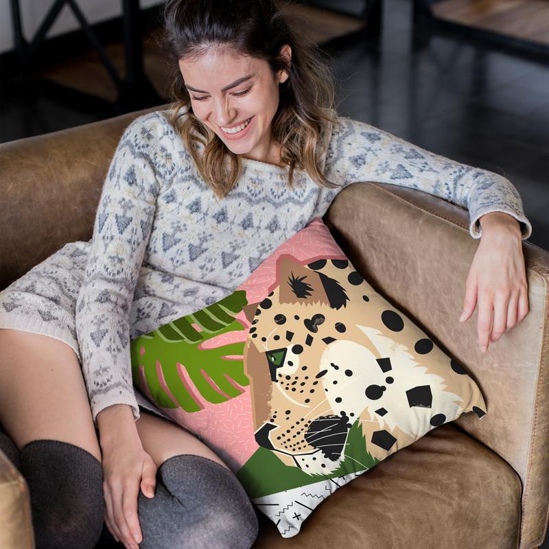 Memphis Big Cat Throw Pillow By Blakely Bering
