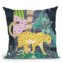 Folk Cat Throw Pillow By Blakely Bering