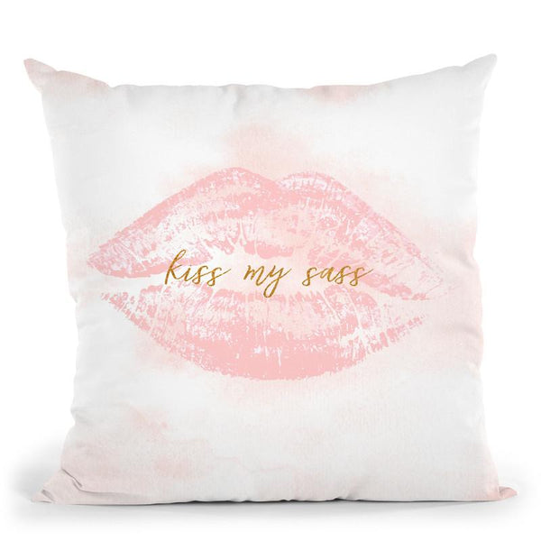 Kiss My Sass Throw Pillow By Blakely Bering