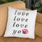 Love Love Love Throw Pillow By Blakely Bering