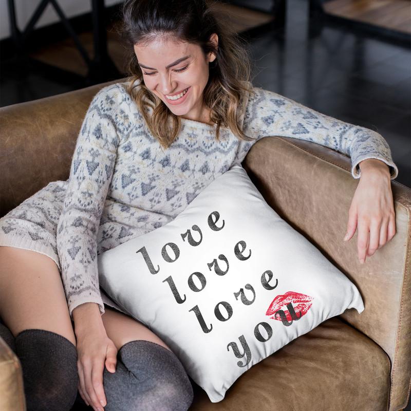 Love Love Love Throw Pillow By Blakely Bering