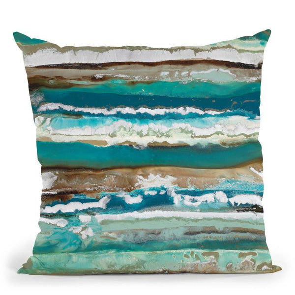 Ocean Layers 1 Throw Pillow By Blakely Bering