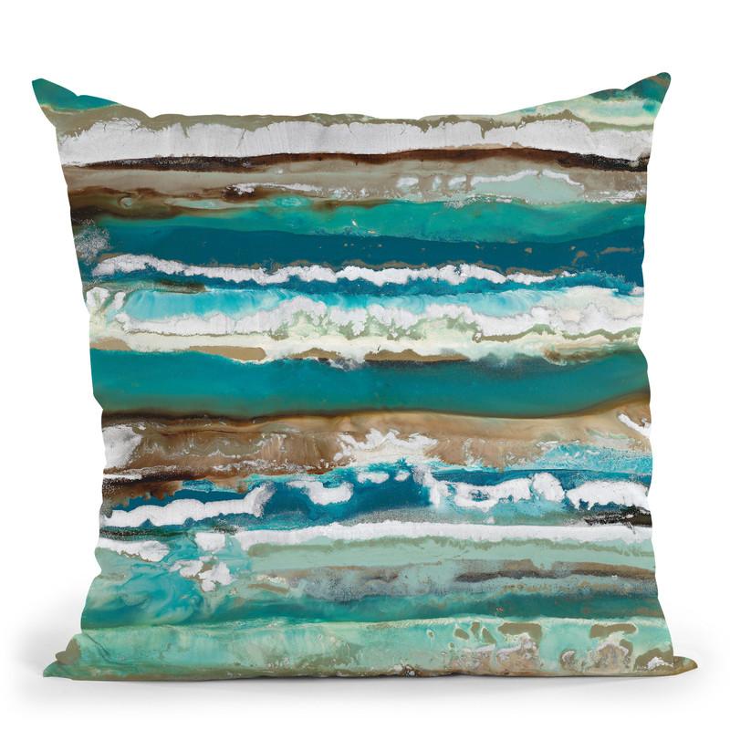 Ocean Layers 1 Throw Pillow By Blakely Bering