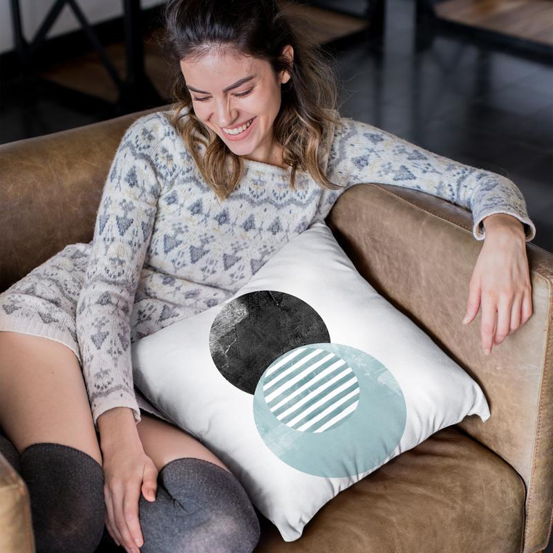 Cool Circles Throw Pillow By Blakely Bering