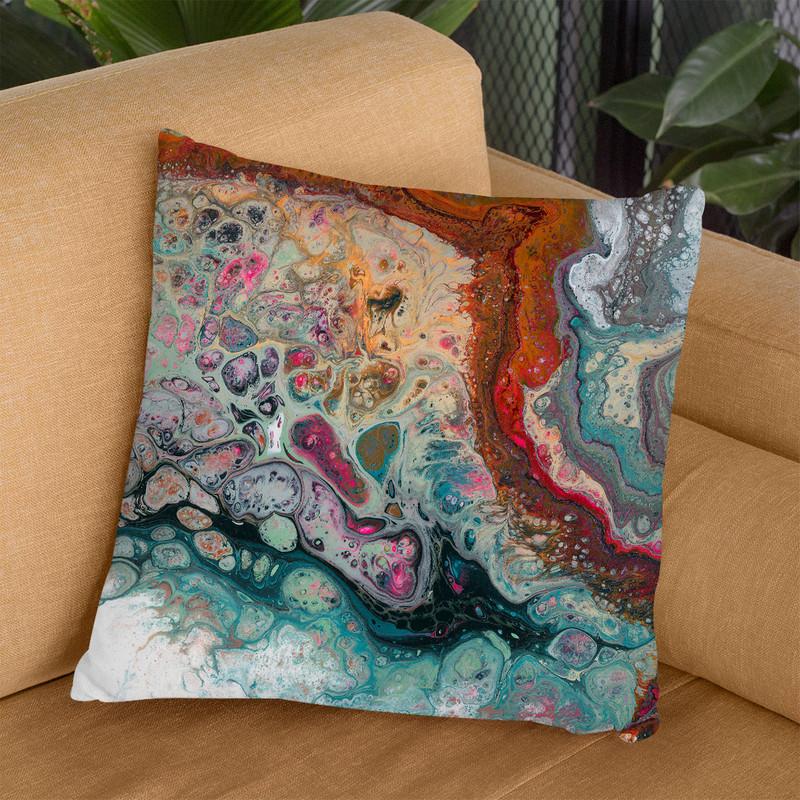 Colorful Comtemporary 1 Throw Pillow By Blakely Bering