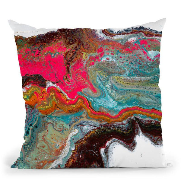 Colorful Comtemporary 3 Throw Pillow By Blakely Bering