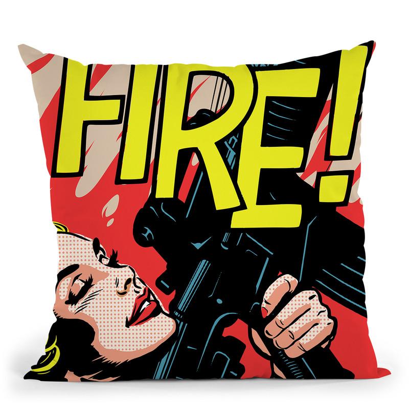 Walk Through The Fire Throw Pillow By Butche Billy