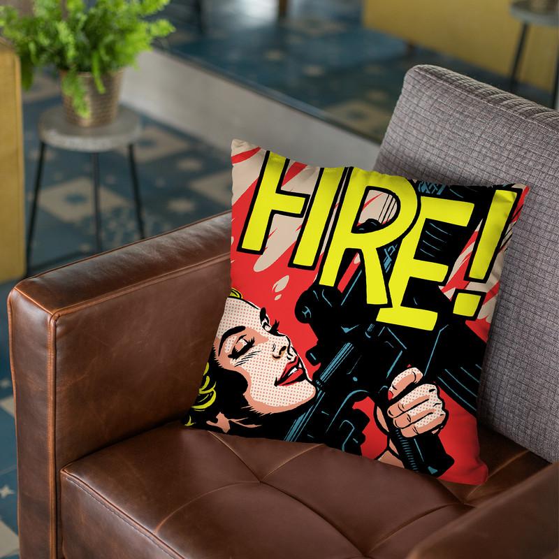 Walk Through The Fire Throw Pillow By Butche Billy