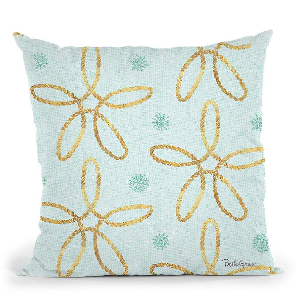 Winter Coast Pattern Viiic Throw Pillow By Beth Grove
