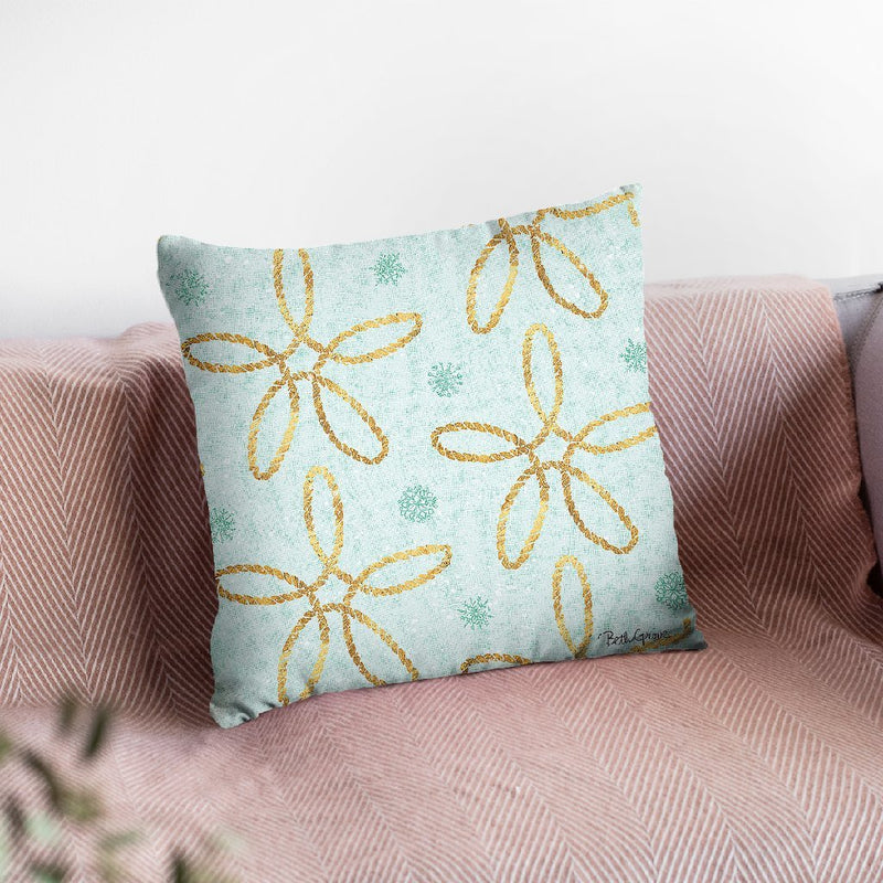 Winter Coast Pattern Viiic Throw Pillow By Beth Grove
