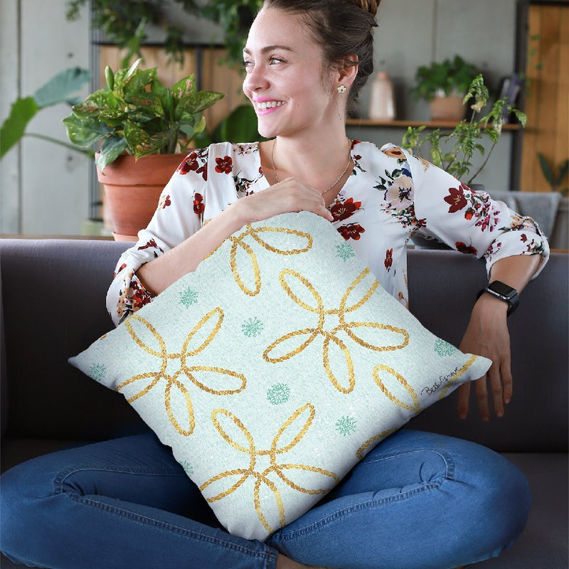 Winter Coast Pattern Viiic Throw Pillow By Beth Grove