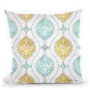 Winter Coast Pattern Via Throw Pillow By Beth Grove