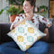 Winter Coast Pattern Via Throw Pillow By Beth Grove