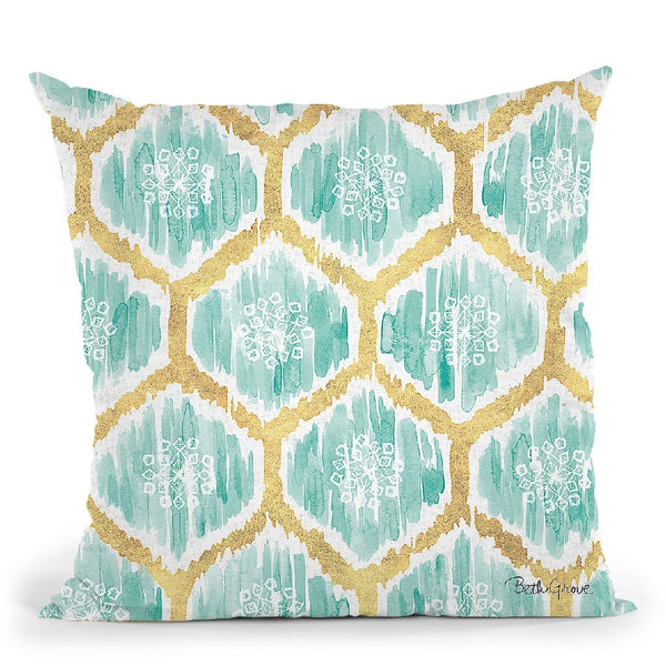 Winter Coast Pattern Va Throw Pillow By Beth Grove
