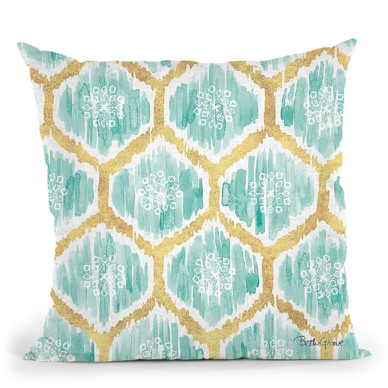 Winter Coast Pattern Va Throw Pillow By Beth Grove