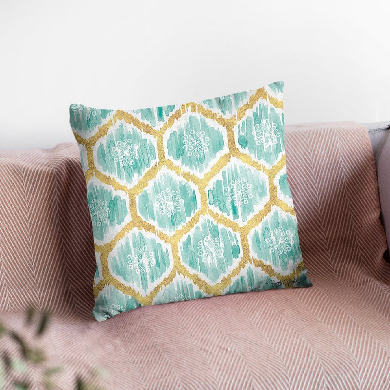 Winter Coast Pattern Va Throw Pillow By Beth Grove