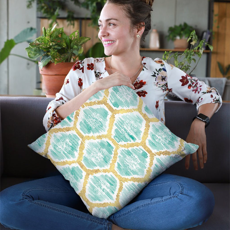 Winter Coast Pattern Va Throw Pillow By Beth Grove