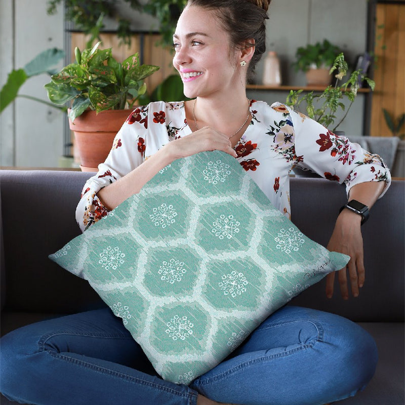 Winter Coast Pattern Vd Throw Pillow By Beth Grove