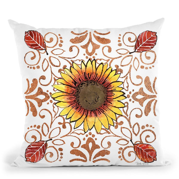 October Garden Vii Throw Pillow By Beth Grove