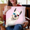 3D Llama in Pink Throw Pillow by Big Nose Work