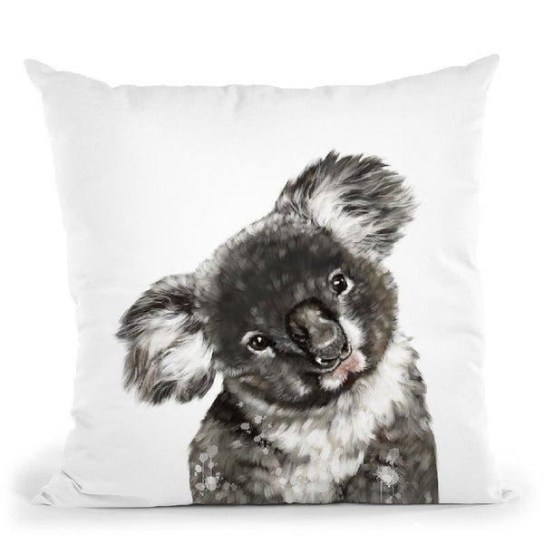 Koala Bear Throw Pillow by Big Nose Work