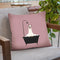 Llama in Bath Tub Throw Pillow by Big Nose Work