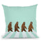 Sloth the Abbey Road Throw Pillow by Big Nose Work