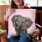 Baby Elepahnt in Pink Throw Pillow by Big Nose Work