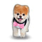 Boo Pink Bowtie Throw Pillow