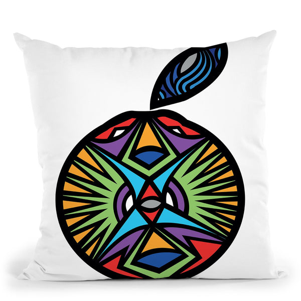 Vibrant Orange Throw Pillow By Baro Sarre
