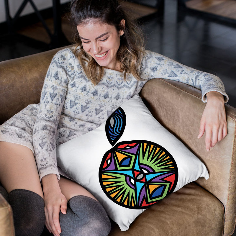 Vibrant Orange Throw Pillow By Baro Sarre