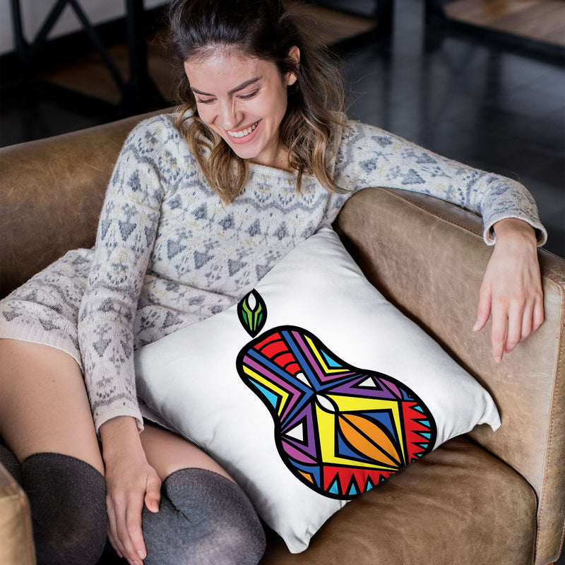 Vibrant Pear Throw Pillow By Baro Sarre