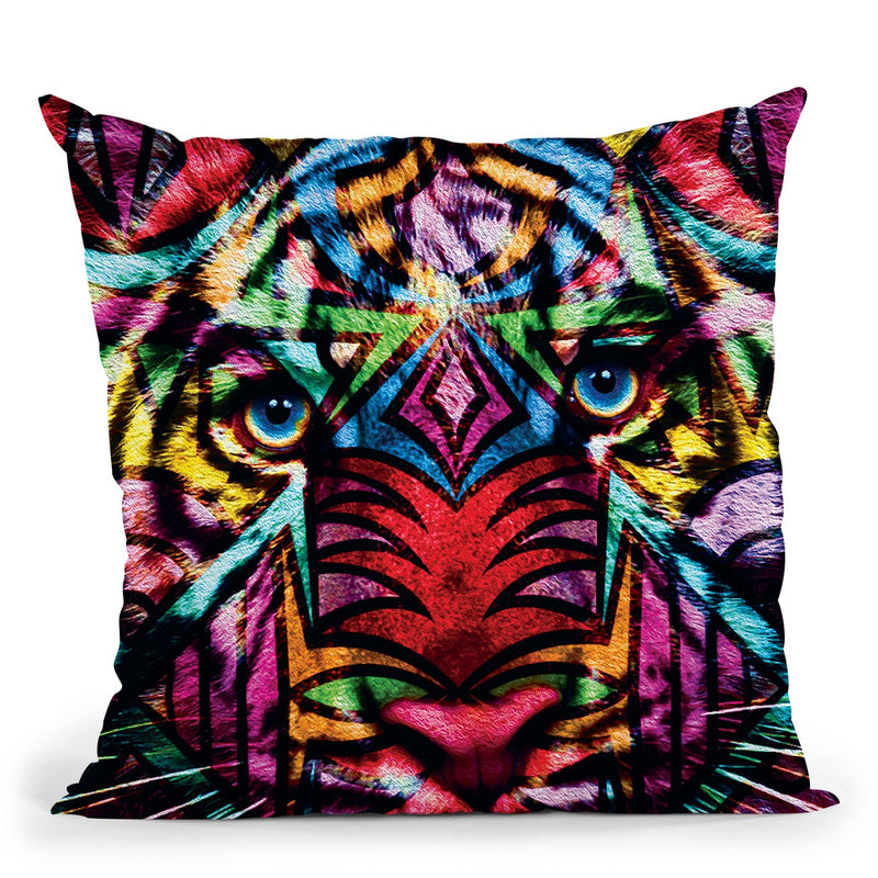 Tiger Throw Pillow By Baro Sarre