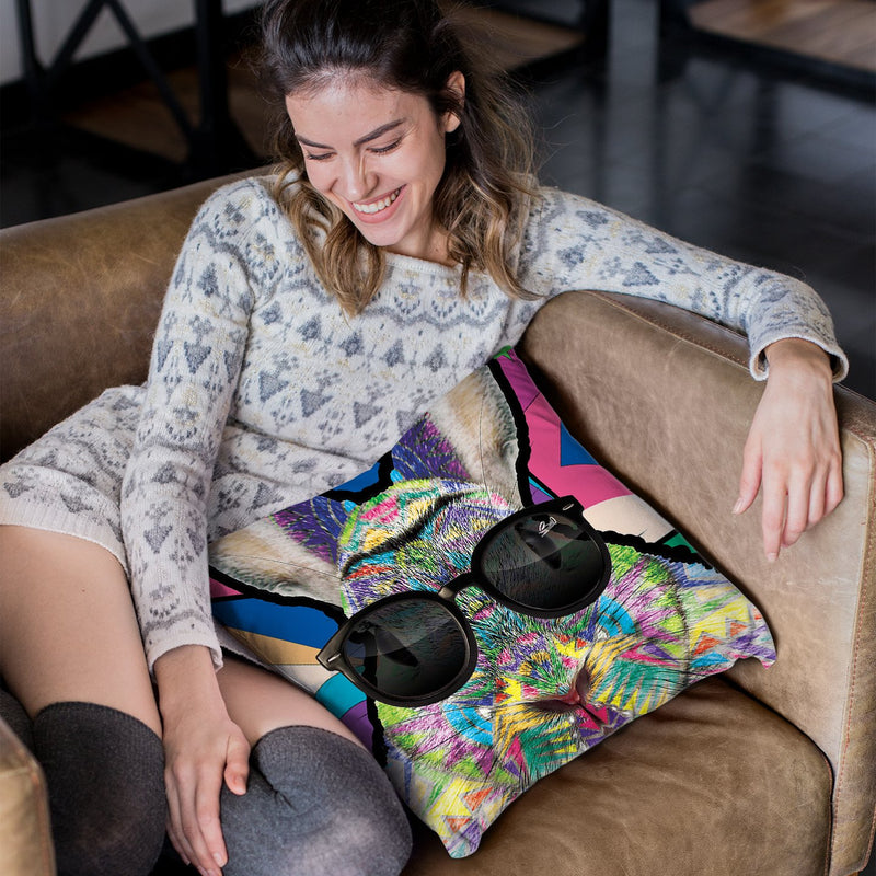 Animalstarz- Bunny Throw Pillow By Baro Sarre
