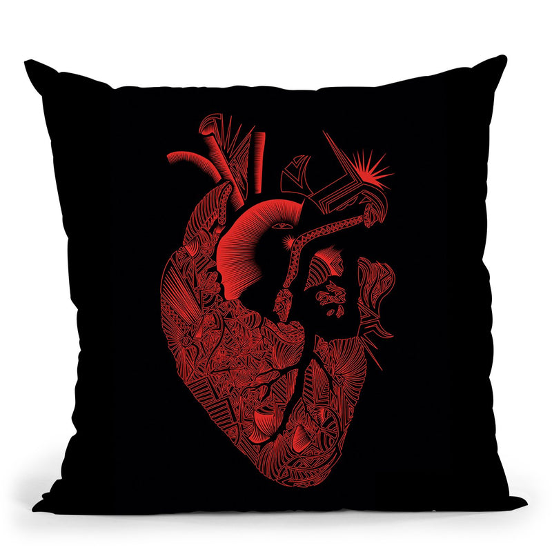Coeur Throw Pillow By Baro Sarre