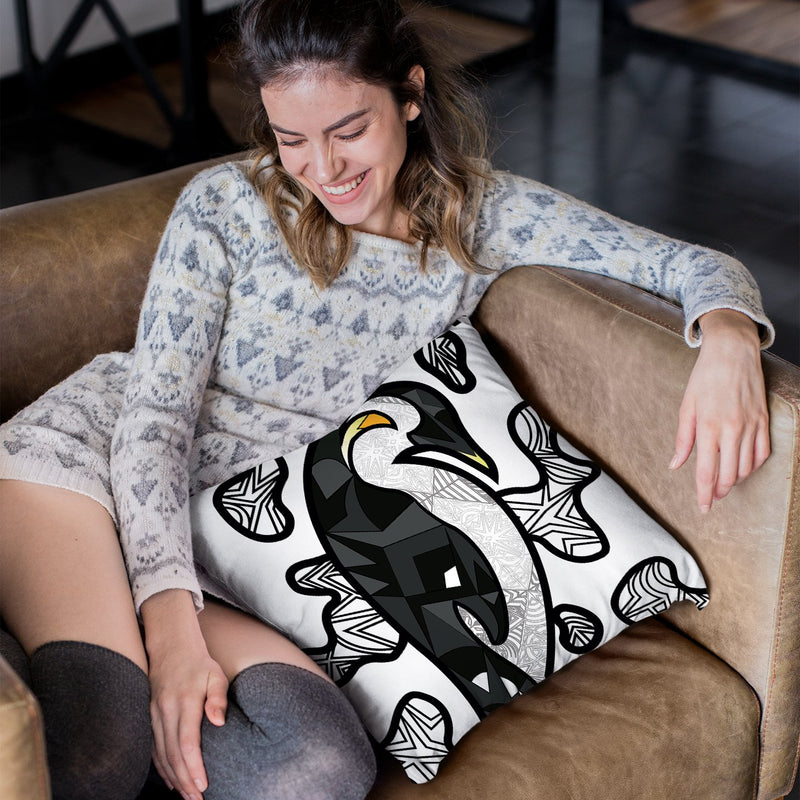 Pop-Emperor Throw Pillow By Baro Sarre