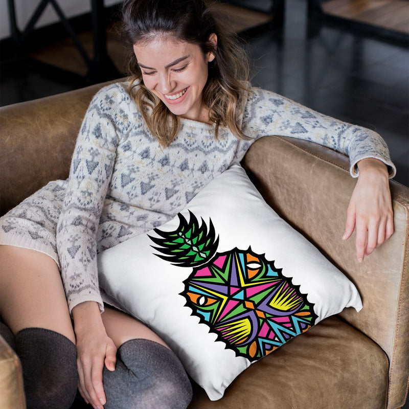 Vibrant Pineapple Throw Pillow By Baro Sarre