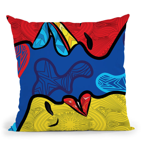 Pop-Midnight Throw Pillow By Baro Sarre