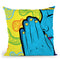 Pop-Paix Throw Pillow By Baro Sarre