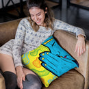 Pop-Paix Throw Pillow By Baro Sarre