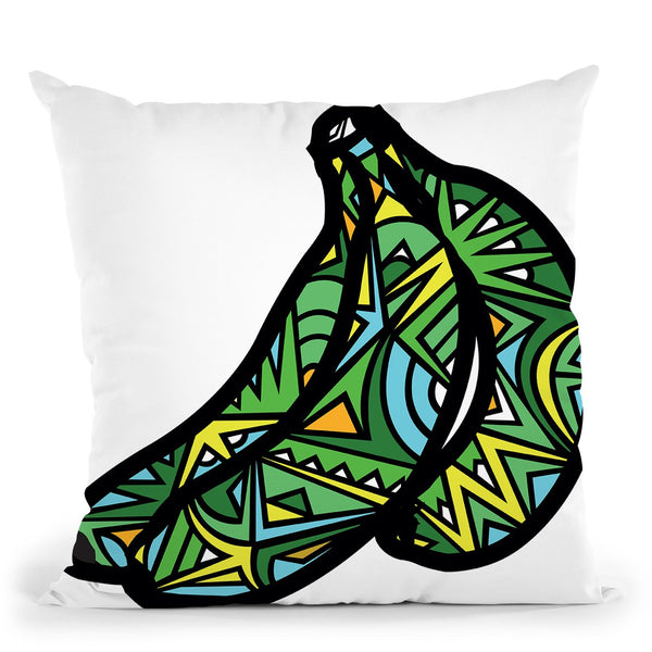Vibrant Bananas Throw Pillow By Baro Sarre