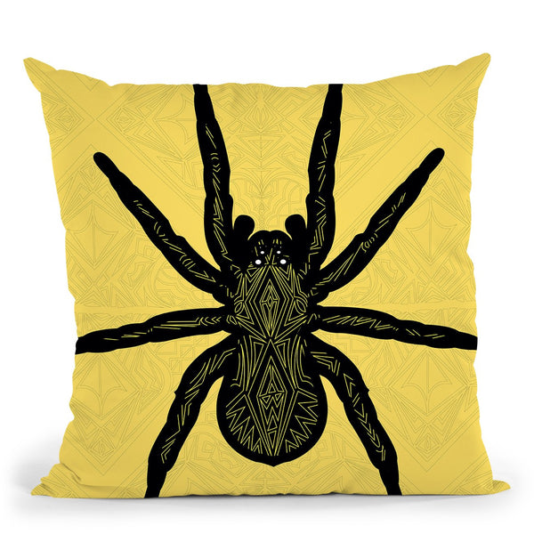 Spider-Sauvage Throw Pillow By Baro Sarre